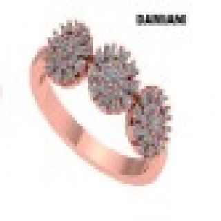 Trio Flower Gold Diamond Rings